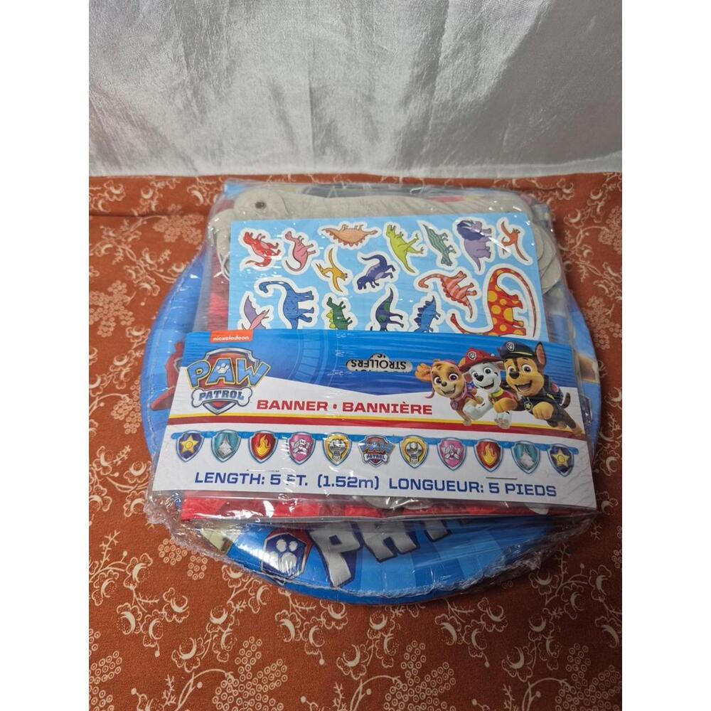 Paw Patrol 16-Piece Party Set Plate Napkins Tablecloth Banner Stickers Unique